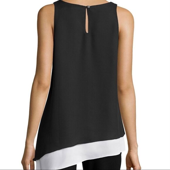 Max Studio Black Asymmetrical Side TankTop XS - Picture 2 of 11